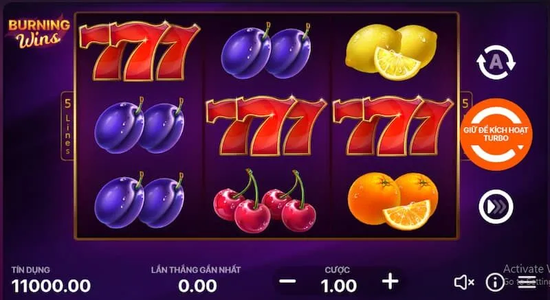 Game nổ hũ Burning Wins