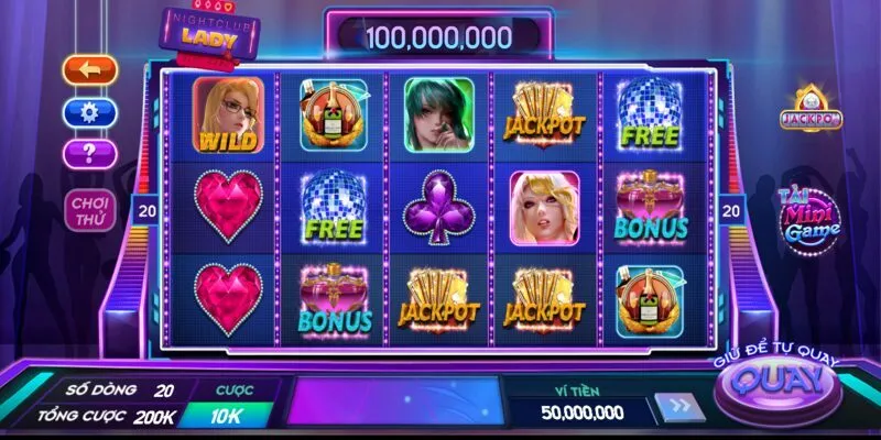Khám phá thông tin chung về game Nổ Hũ nightclub lady