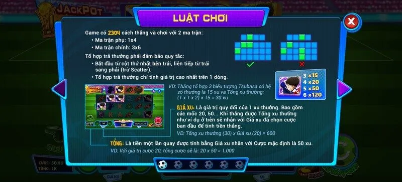 luật chơi Nổ Hũ giấc mơ worldcup