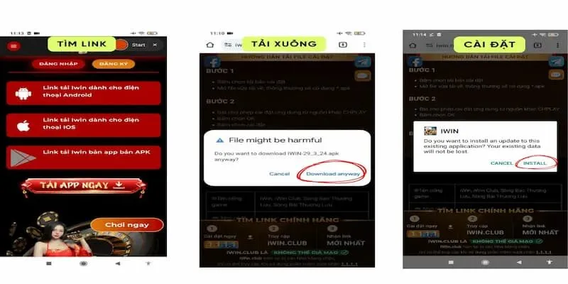 Các bước tải app iwin newbie cần nắm