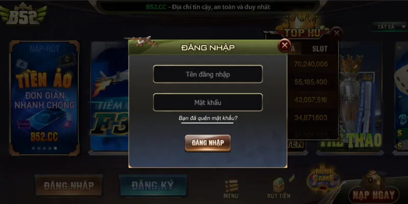 đăng nhập B52Club