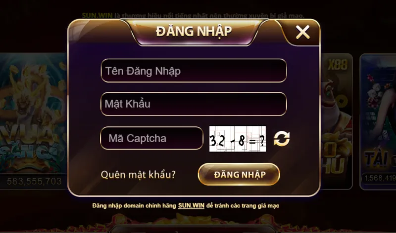 đăng nhập sunwin