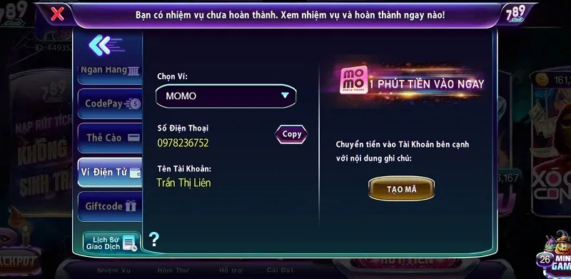nạp tiền 789club