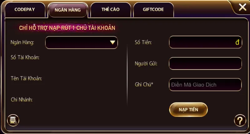 Nạp tiền Sunwin