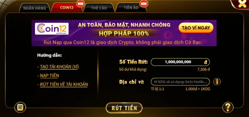 Rút tiền Hitclub